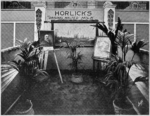Booth of the Horlick Company at the N.A.R.D. Convention in 1916