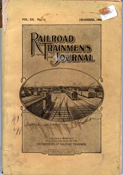 Railroad Trainmen's Journal, December 1903, Vol. XX, No. 12