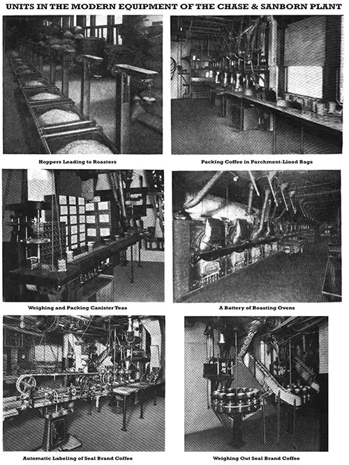 Units in the Modern Equipment of the Chase & Sanborn Plant.