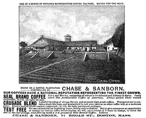 A Chase & Sanborn Advertisement - November 1888