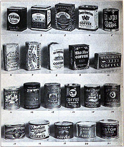 Well Known American Package Coffees - 1922