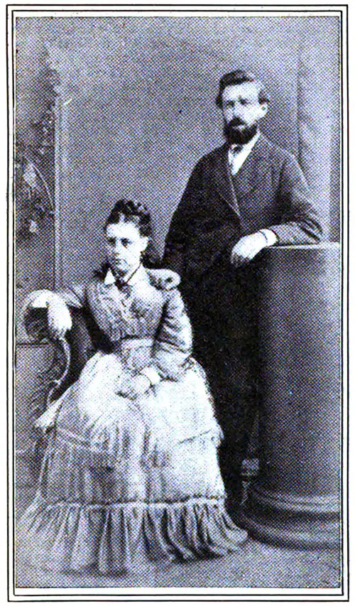 Photograph of Mr. and Mrs. W. T. Stead Taken during Their Honeymoon.