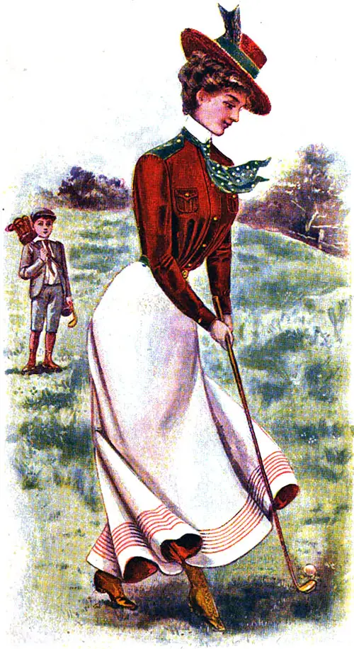 Women's Activewear 1880s-1930s (Golfing Costume from 1900)