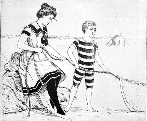 Bathing Costumes 4 and 5 from 1900
