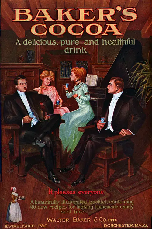 Baker's Cocoa - A Delicious, Pure, and Healthful Drink © 1911