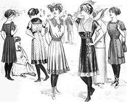 Several Designs for Bathing Suits - 1911