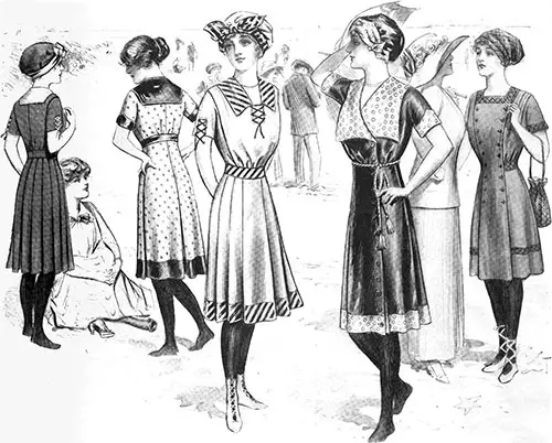 Several Designs for Bathing Suits - 1911