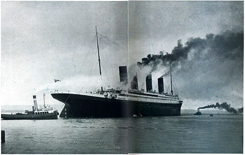 White Star Liner 'Titanic' Leaving Southampton for Her First Trip to New York