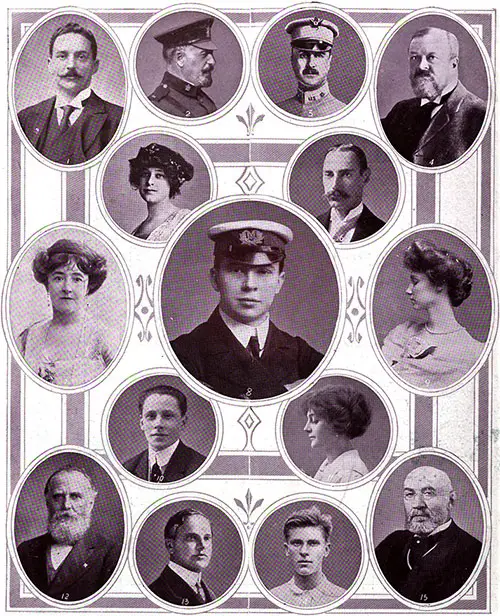 On Board the RMS Titanic in the Great Disaster: Notable Passengers. 