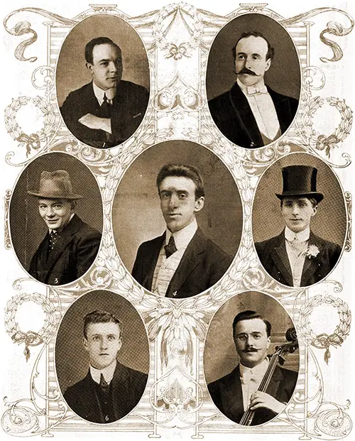 Titanic's Brave Musician Heroes - Led by Mr. W. Hartley of Dewsbury