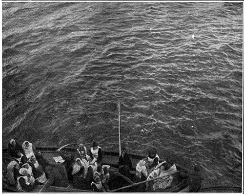 Drawing Alongside the Carpathia to Be Picked Up, Survivors of the Titanic Disaster, Mostly Women, in One of the Ill-Fated Liner's Less Crowded Life Boats.
