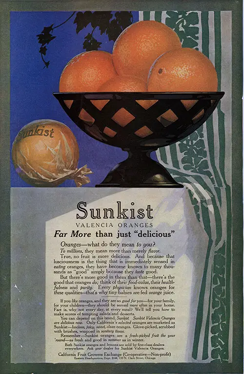 Sunkist Valencia Oranges, Far More than just "Delicious."