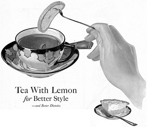 Tea With Lemon for Better Style