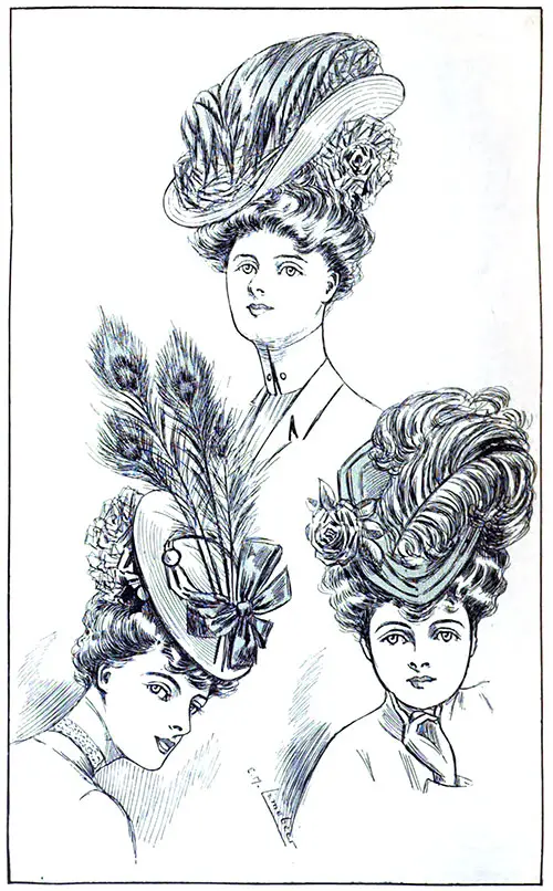 Figure 3: Three Smart Hats from Paquin's
