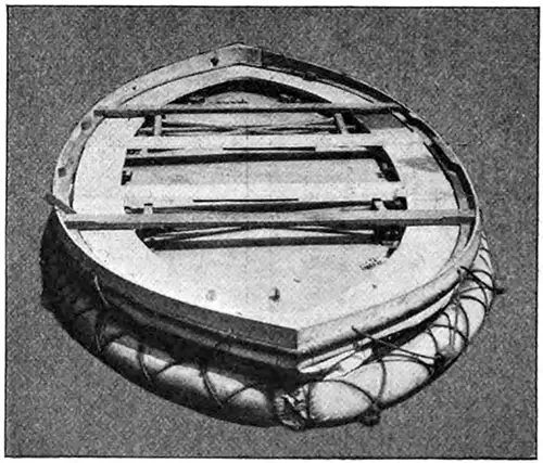 A Collapsible Boat of the Kind Used on the Titanic