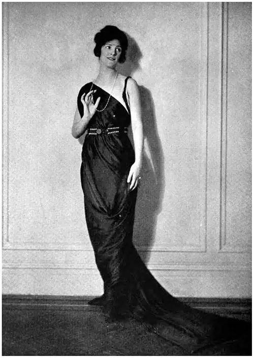 Evening Gown by Bergdorf-Goodman, of Havana Brown Charmeuse