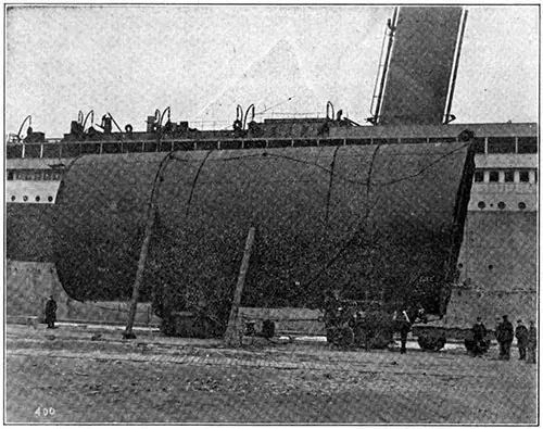 Section of Funnel, Steamship Titanic