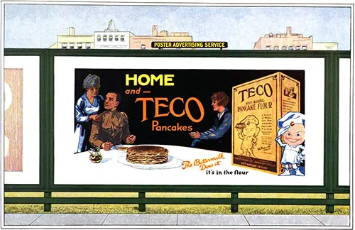 TECO Pancake Flour Poster 1919