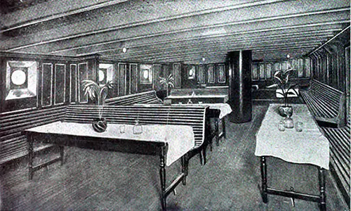 Third Class Ladies Sitting Room on the Carpathia