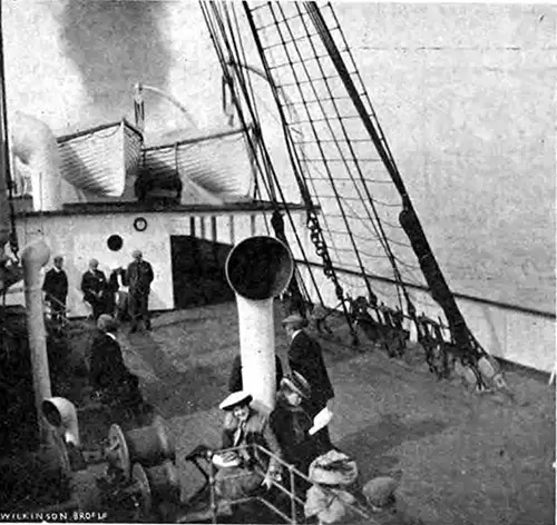Passengers Relaxing While Traveling through the Penland Firth on the Carpathia