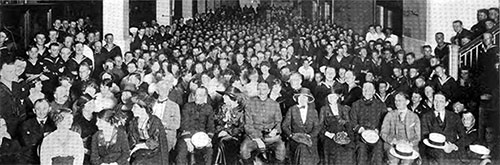 “All sorts and conditions”—a typical audience at Ellis Island