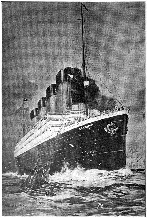 The RMS Olympic - The Largest Steamship Afloat.