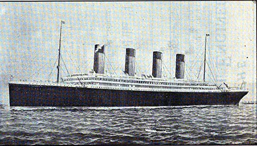 The Olympic on a Sea Trial Trip.