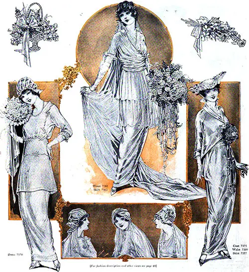 What the Bride of Today Will Wear - April 1914