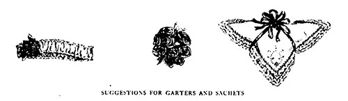 Suggestions for Garters and Sachets