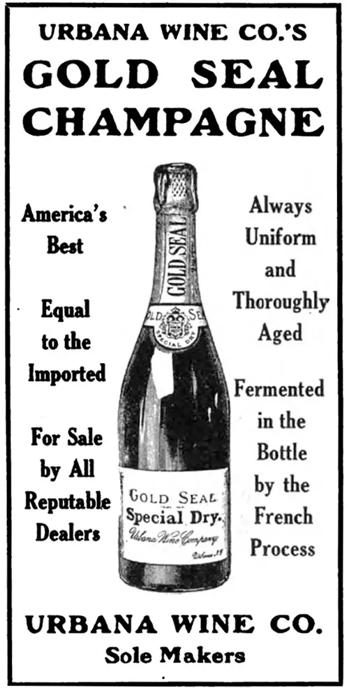 Urbana Wine Company - Gold Seal Champagne © 1907