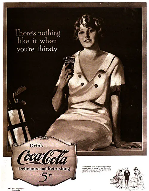 Coco-Cola Advertisement, Woman's Home Companion Magazine, August 1923.