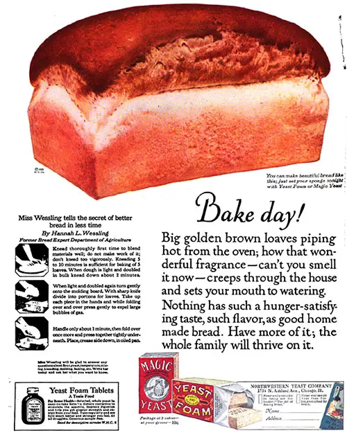 Yeast Foam & Magic Yeast - Bake Day! © 1923