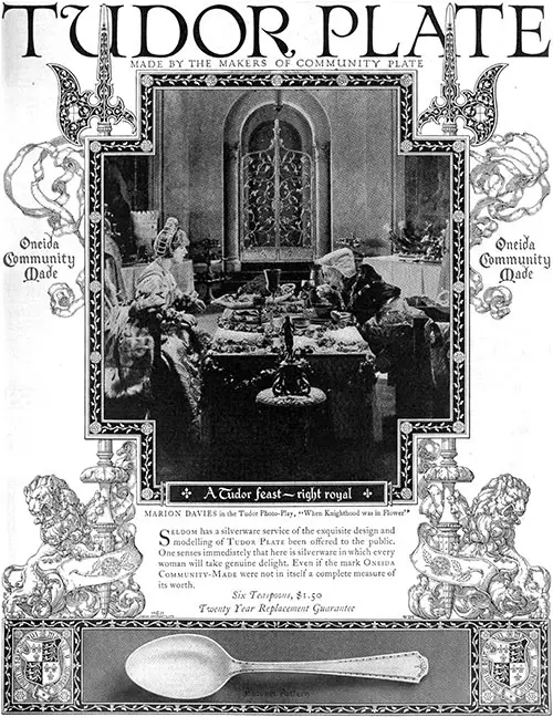 Community Plate 'Tutor Plate' Advertisement, Woman's Home Companion, November 1923.