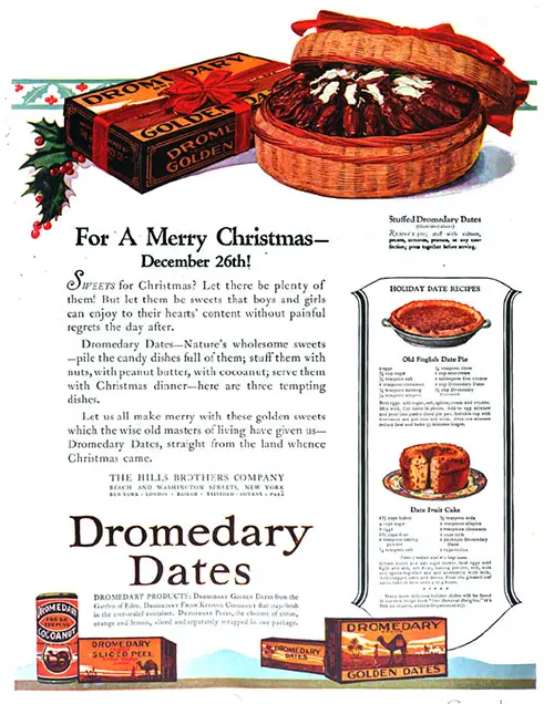 For a Merry Chirstmas, Serve Dromedary Dates