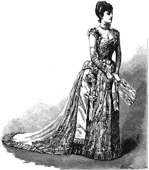 Mme. Patti in Evening Concert Dress