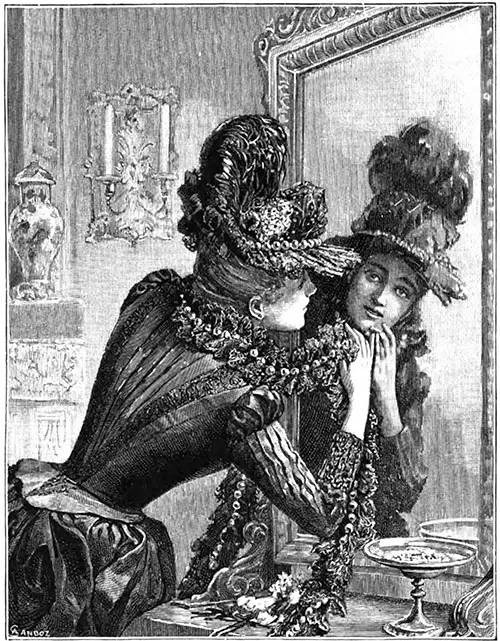Black Lace Hat and Boa, Designed by Mme. Virot