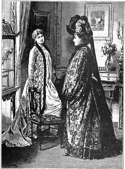 Costumes of Jane Hading—Robe and Mantle from the Maison Laferrière, Hat from the Maison Virot.