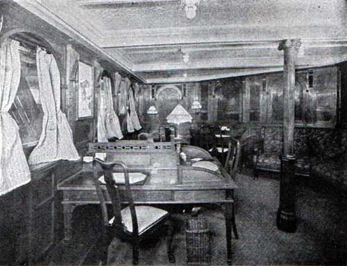 Cabin Writing Room - SS Stavangerfjord and Bergensfjord 1924