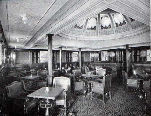 NAL Cabin Smoking Room, SS Stavangerfjord and Bergensfjord.