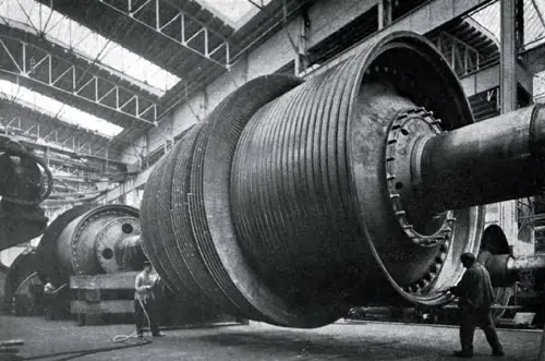 The Rotor or Rotating Element for One of the Turbines on the SS Imperator. An Unsinkable Titanic, 1912.