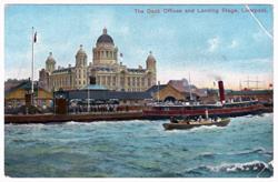 The Dock Offices and Landing Stage, Liverpool, 1900s