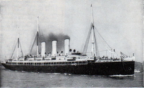 The Hamburg Line Ocean Liner SS Augusta Victoria.