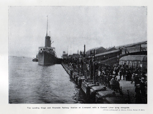 The Landing Stage and Riverside Railway Station at Liverpool