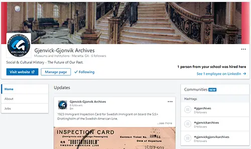 GG Archives LinkedIn Company Page