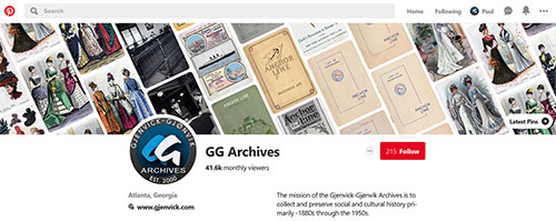 GG Archives Pinterest Channel