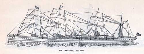 The Steamship Britannic - 455 Feet 