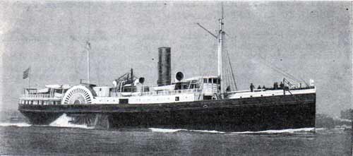 A Typical Ocean Going Side-wheeler, the Wyanoke, of the Old Dominion Line