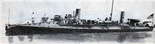 The torpedo boat Cushing