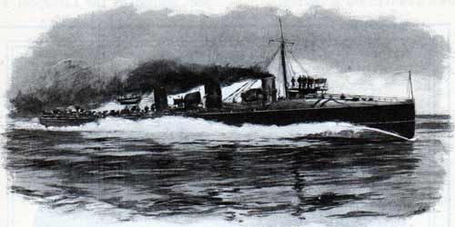 The British torpedo boat destroyer Viper