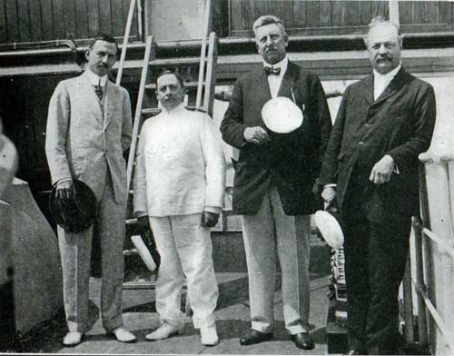 Mr Dunn, Captain Tiscornia, Mr. Smith and Dr. Butler